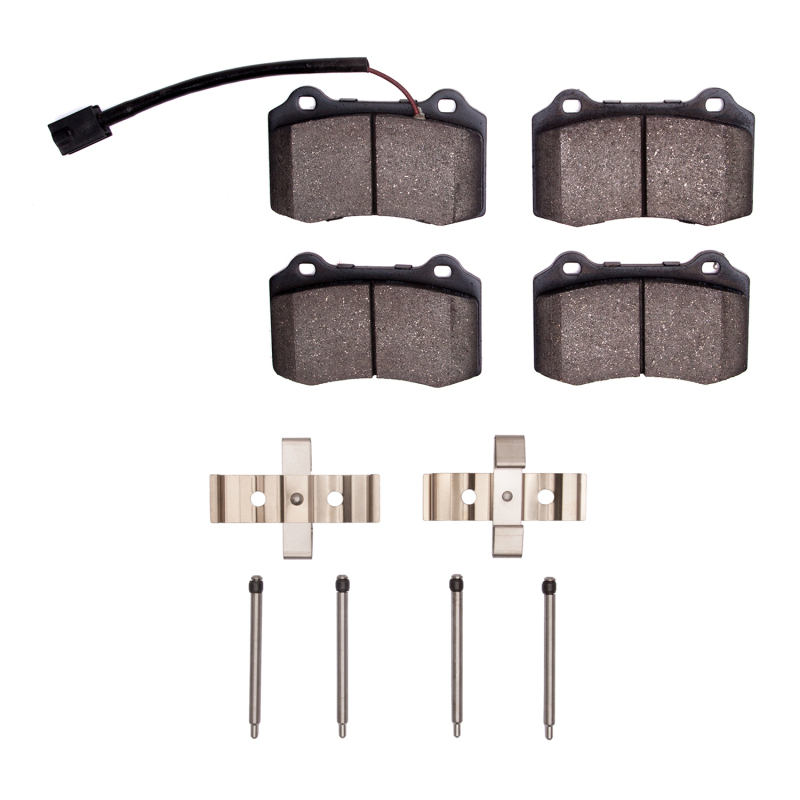 Maserati Ghibli Brake Pads - Rear - R1 Concepts - Semi Met Pads & Hardware Kit - `14-`22